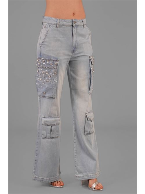 Jeans cargo Patzy relish | PATZY_20BLUE DENIM